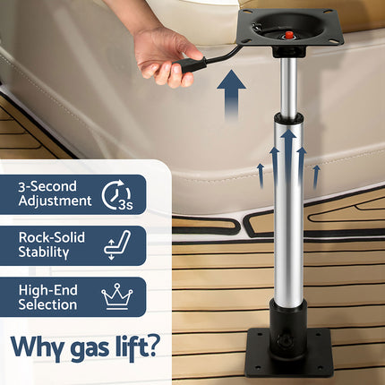 Seamanship Boat Seat Pedestal 55–75cm Adjustable Gas Lift 360 Degrees Swivel 2 Pack 5