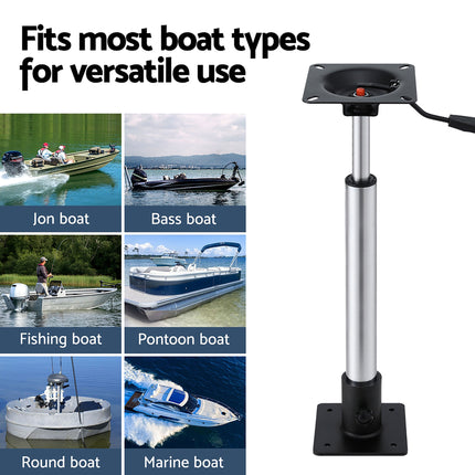 Seamanship Boat Seat Pedestal 55–75cm Adjustable Gas Lift 360 Degrees Swivel 2 Pack 7