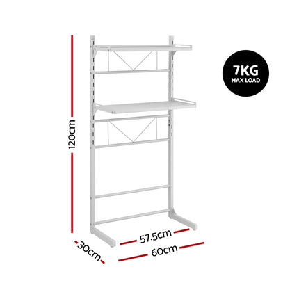 Artiss Over Toilet Bathroom Storage Shelf Rack Over Toilet 2 Tier 3