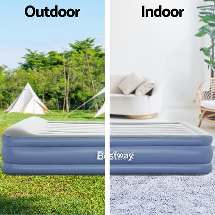 Bestway Air Mattress Queen Inflatable Bed 46cm Airbed Blue 4