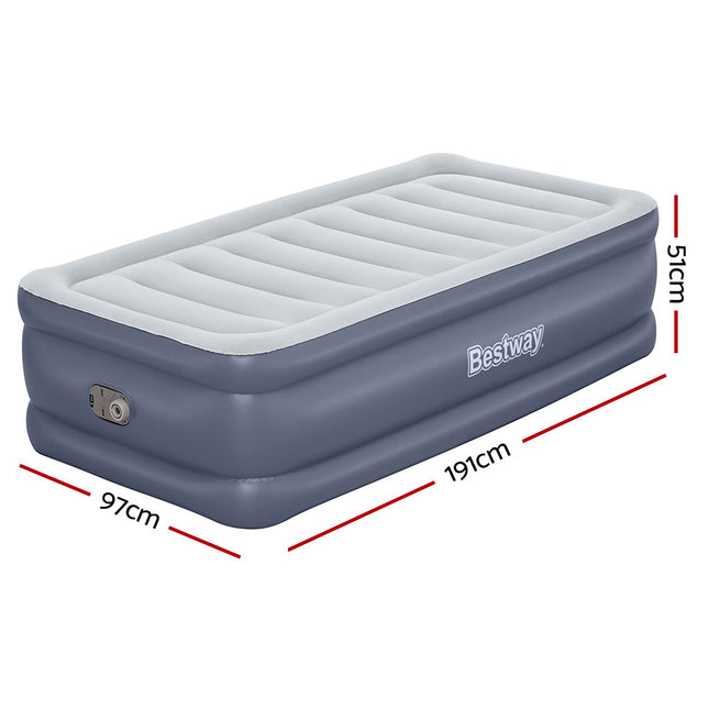 Bestway Mattress Air Bed Single Size 51CM Inflatable Camping Beds Home Outdoor 2