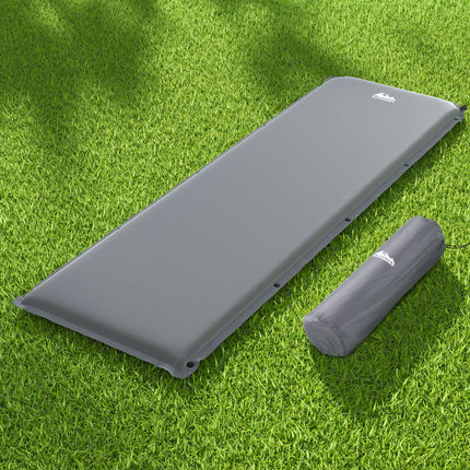 Weisshorn Self Inflating Mattress Camping Sleeping Mat Air Bed Pad Single Grey 7