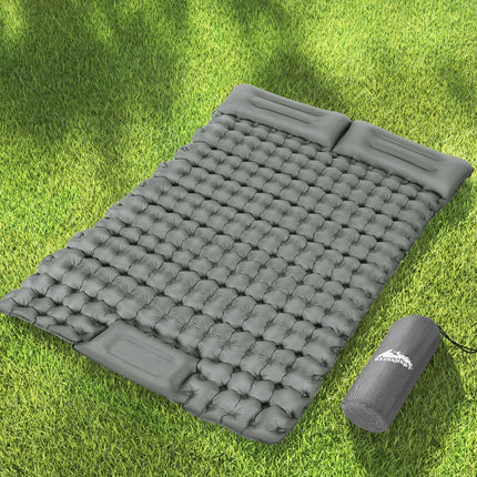Weisshorn Self Inflating Mattress Camping Sleeping Mat Air Bed Double Pillow Bag 7