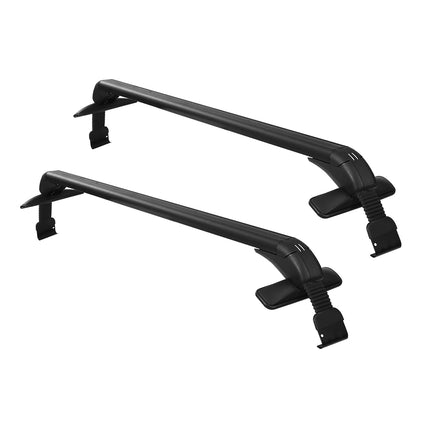 Universal Car Roof Racks Pod Aluminium Cross Bars Clamps Lockable 90cm Black 3