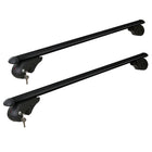 Universal Car Roof Racks Pod Aluminium Cross Bars Adjustable 108cm Black