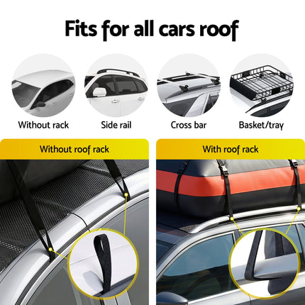 Giantz Rooftop Cargo Bag Waterproof Car Luggage Carrier 15 Cubic Ft Universal 4