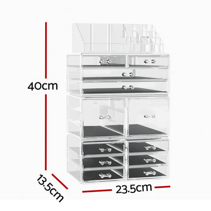 Embellir Makeup Organizer Acrylic Cosmetic Organizer Storage Box Jewellery Holder 2
