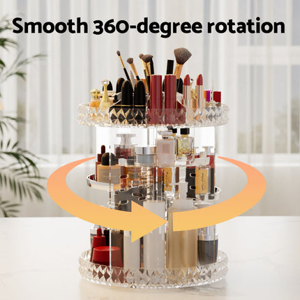 Embellir Makeup Organizer Acrylic Rotating Cosmetic Organizer Storage Display Holder 5