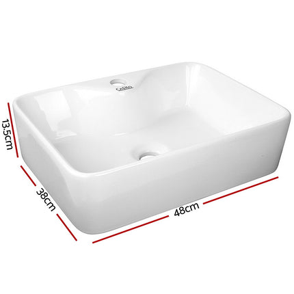Cefito Bathroom Basin Ceramic Vanity Sink Hand Wash Bowl 48x38cm 2