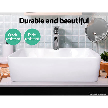 Cefito Bathroom Basin Ceramic Vanity Sink Hand Wash Bowl 48x38cm 3