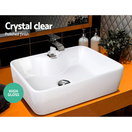Cefito Bathroom Basin Ceramic Vanity Sink Hand Wash Bowl 48x38cm 5