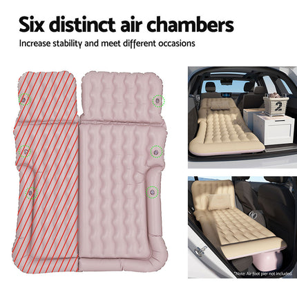 Weisshorn Car Mattress 175x130 Inflatable SUV Back Seat Camping Bed Beige 5
