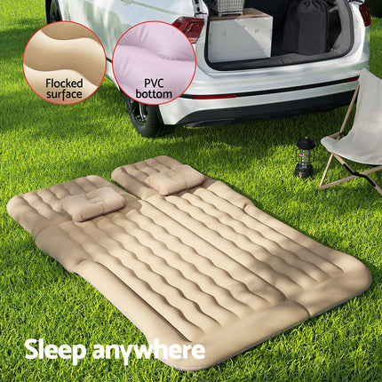 Weisshorn Car Mattress 175x130 Inflatable SUV Back Seat Camping Bed Beige 6