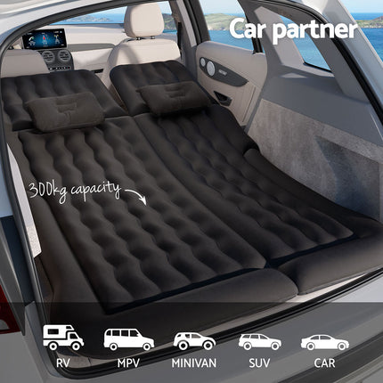 Weisshorn Car Mattress 175x130 Inflatable SUV Back Seat Camping Bed Black 4