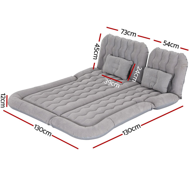 Weisshorn Car Mattress 175x130 Inflatable SUV Back Seat Camping Bed Grey 2