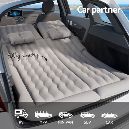 Weisshorn Car Mattress 175x130 Inflatable SUV Back Seat Camping Bed Grey 4