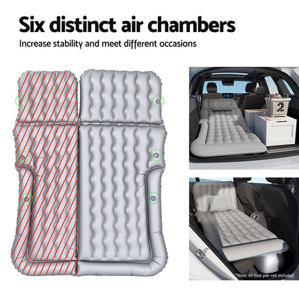 Weisshorn Car Mattress 175x130 Inflatable SUV Back Seat Camping Bed Grey 5