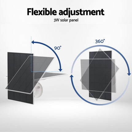 UL-tech Solar Panel For Security Camera Wireless 3W 6