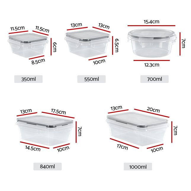 5-Star Chef Cereal Dispenser Food Storage Container 16PCS 2