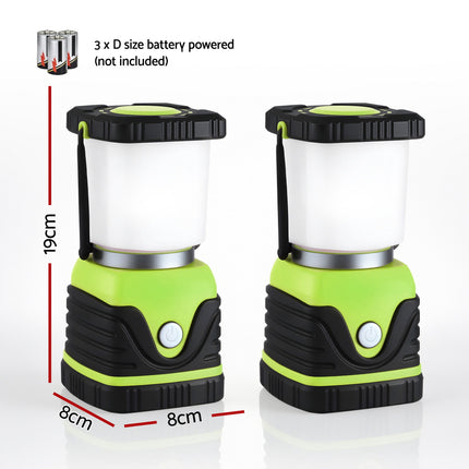 Weisshorn 2-Pack LED Camping Lanterns, 1000LM Super Bright Waterproof Portable Emergency Tent Lights 2