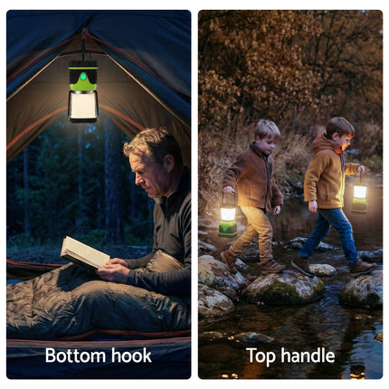 Weisshorn 2-Pack LED Camping Lanterns, 1000LM Super Bright Waterproof Portable Emergency Tent Lights 8