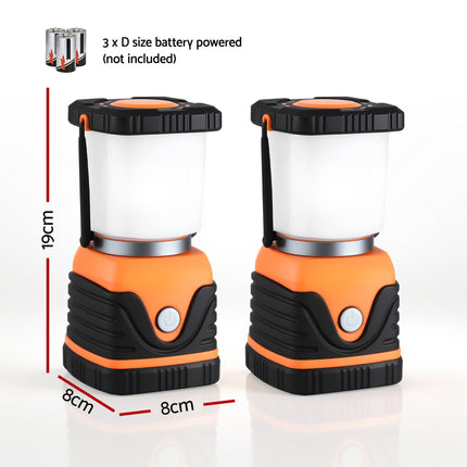 Weisshorn 2-Pack LED Camping Lanterns, 1000LM Super Bright Waterproof Portable Emergency Tent Lights 2