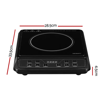 Devanti Induction Cooktop 30cm Portable Cooker 2