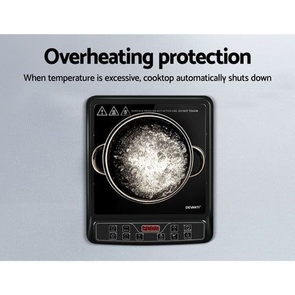 Devanti Induction Cooktop 30cm Portable Cooker 7