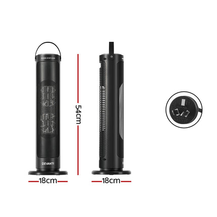 Devanti Ceramic Tower Heater 2000W 2