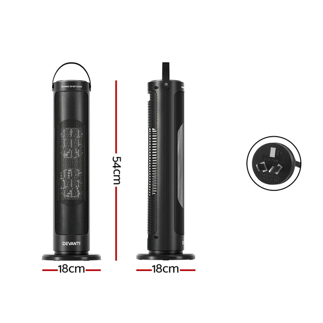 Devanti Ceramic Tower Heater 2000W 2
