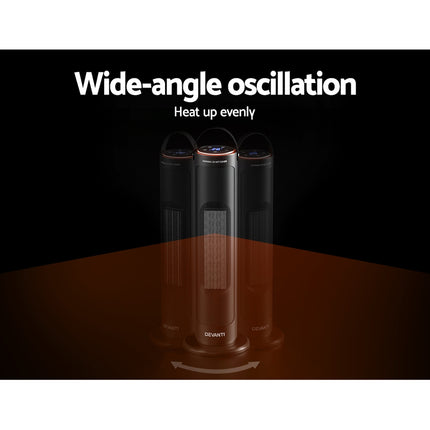 Devanti Ceramic Tower Heater 2000W 4