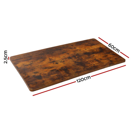 Artiss Standing Desk Top Rustic Brown 120CM 2