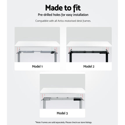 Artiss Standing Desk Top White 120CM 6