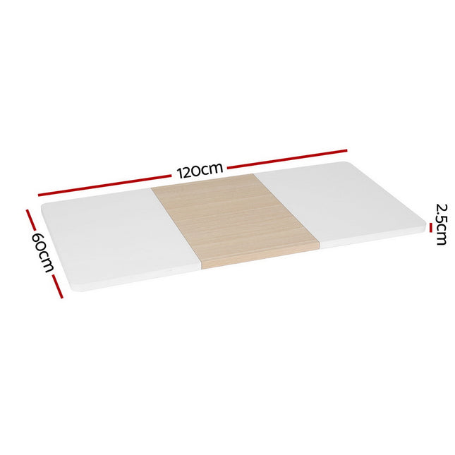 Artiss Standing Desk Top Whtie Pine 120CM 2