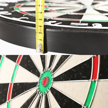 18" Dartboard Dart Board with Steel Darts Competition Party Game 3