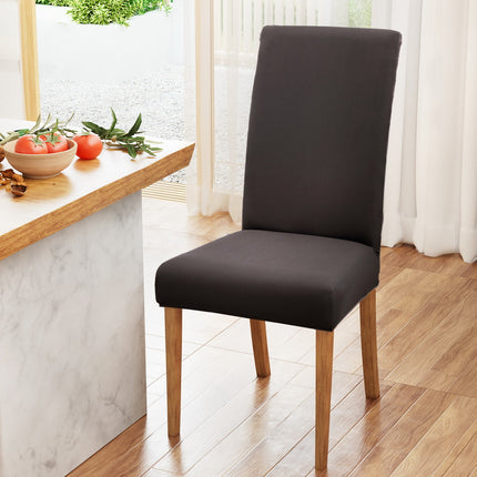 Artiss Dining Chair Covers 4x Slipcovers Spandex Stretch Banquet Party Dark Grey 5