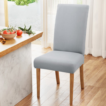 Artiss Dining Chair Covers 6x Slipcovers Spandex Stretch Banquet Wedding Grey 5