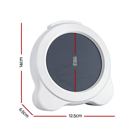 Artiss 3.8" Digital Day Clock Calendar Alarm LCD Display White 2