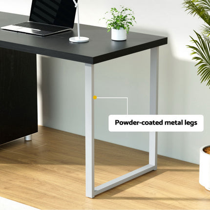Artiss Computer Desk Drawer Black 140CM 5