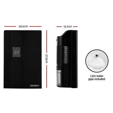 Devanti Dehumidifier 2L Air Purifier Black 2