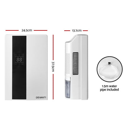 Devanti Dehumidifier 2L Air Purifier White 2