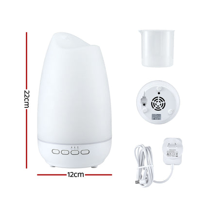 Devanti Ultrasonic Essential Oil Aroma Diffuser Aromatherapy Cool Mist Humidifier w/ LED Light 300ml 2
