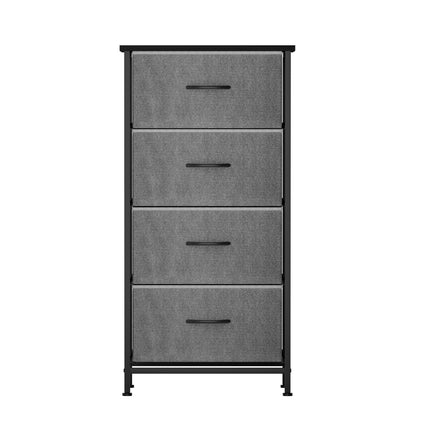 Artiss Chest of 4 Drawers Storage Dresser Tallboy Grey 3