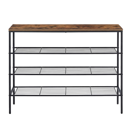 Artiss Shoe Rack 4 tier Storage Organiser Walnut 4