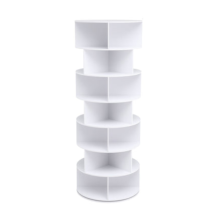 Artiss 7 Tier 360° Rotating Shoe Rack Storage Display Shelf White 4