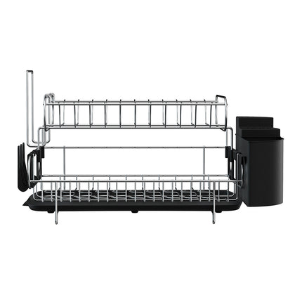 Cefito Dish Rack Drying Drainer Cup Holder Cutlery Tray Kitchen Organiser 2-Tier 3
