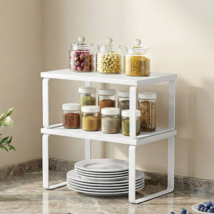 Cefito Kitchen Storage Shelves Rack Cupboard Cabinet Organiser Set of 2 9