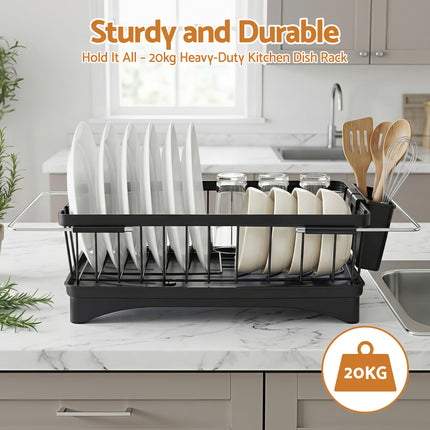 Cefito Dish Drying Rack for Kitchen Storage Organisation Kitchen Sink Organiser Dish Drainer 4