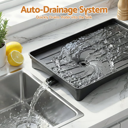 Cefito Dish Drying Rack for Kitchen Storage Organisation Kitchen Sink Organiser Dish Drainer 5
