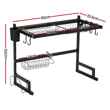Cefito Dish Drying Rack for Kitchen Storage Organisation Kitchen Sink Organiser Dish Drainer 2